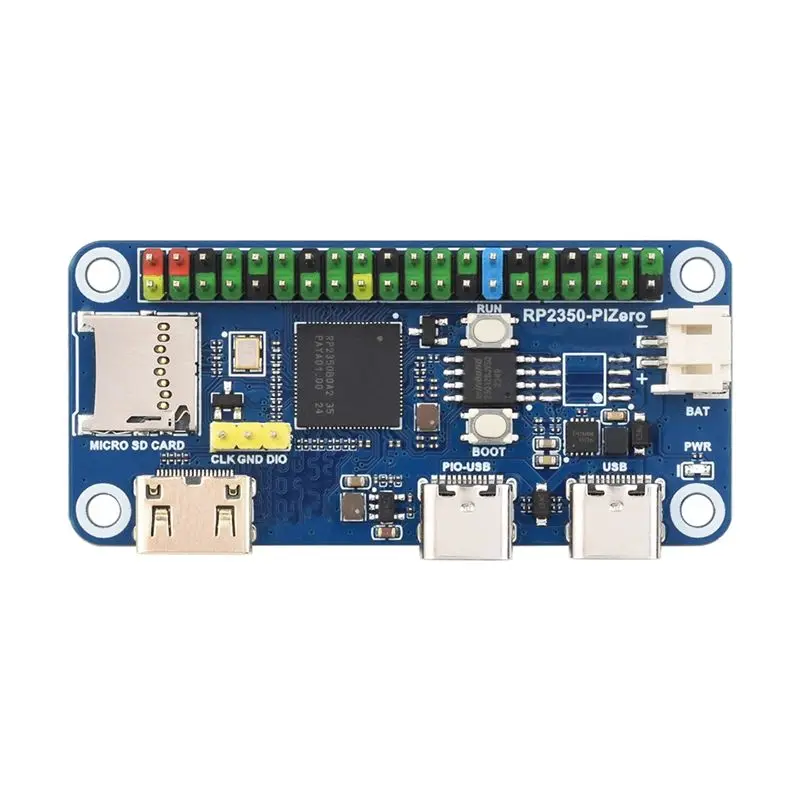 Waveshare RP2350-Pizero Development Board RP2350-Pizero Microcontroller Development Board 40Pin GPIO Interface For Raspberry Pi