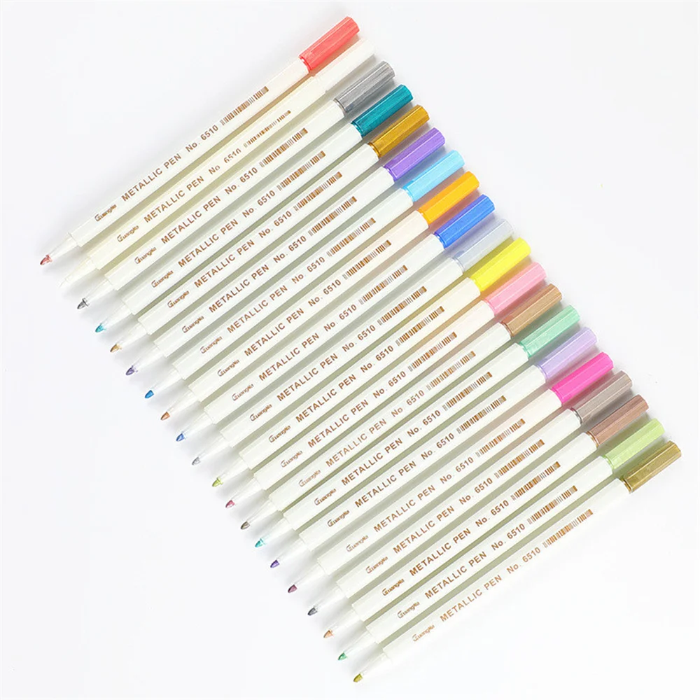 20 Colors Waterproof Oily Marker Student Painting Brush Pen Gift Mark CD Glass Cup Wood School Office Supply Artist Writing Tool