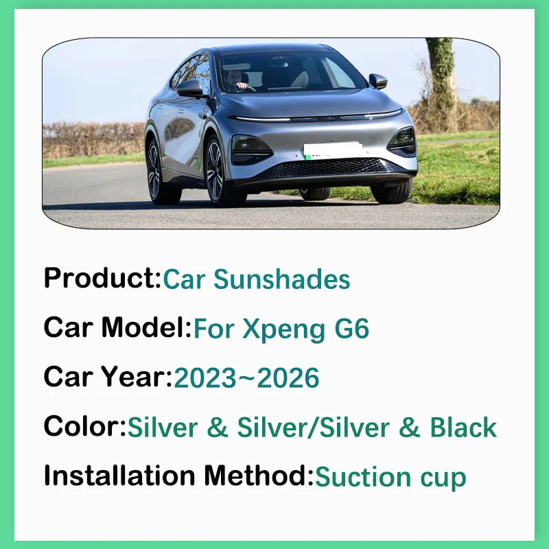 Car Coverage Sunshade For Xpeng G6 2023 2024 2025 2026 2027 Anti-UV Privacy Curtain Window Pads Sun Shade Cover Auto Accessories