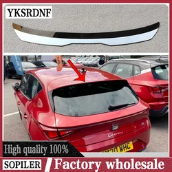 Roof Spoiler Lip Wing for New Seat Leon Mk4 2020 2021 High Quality ABS Plastic Glossy Black Rear Spoiler Extension Car Top Wing