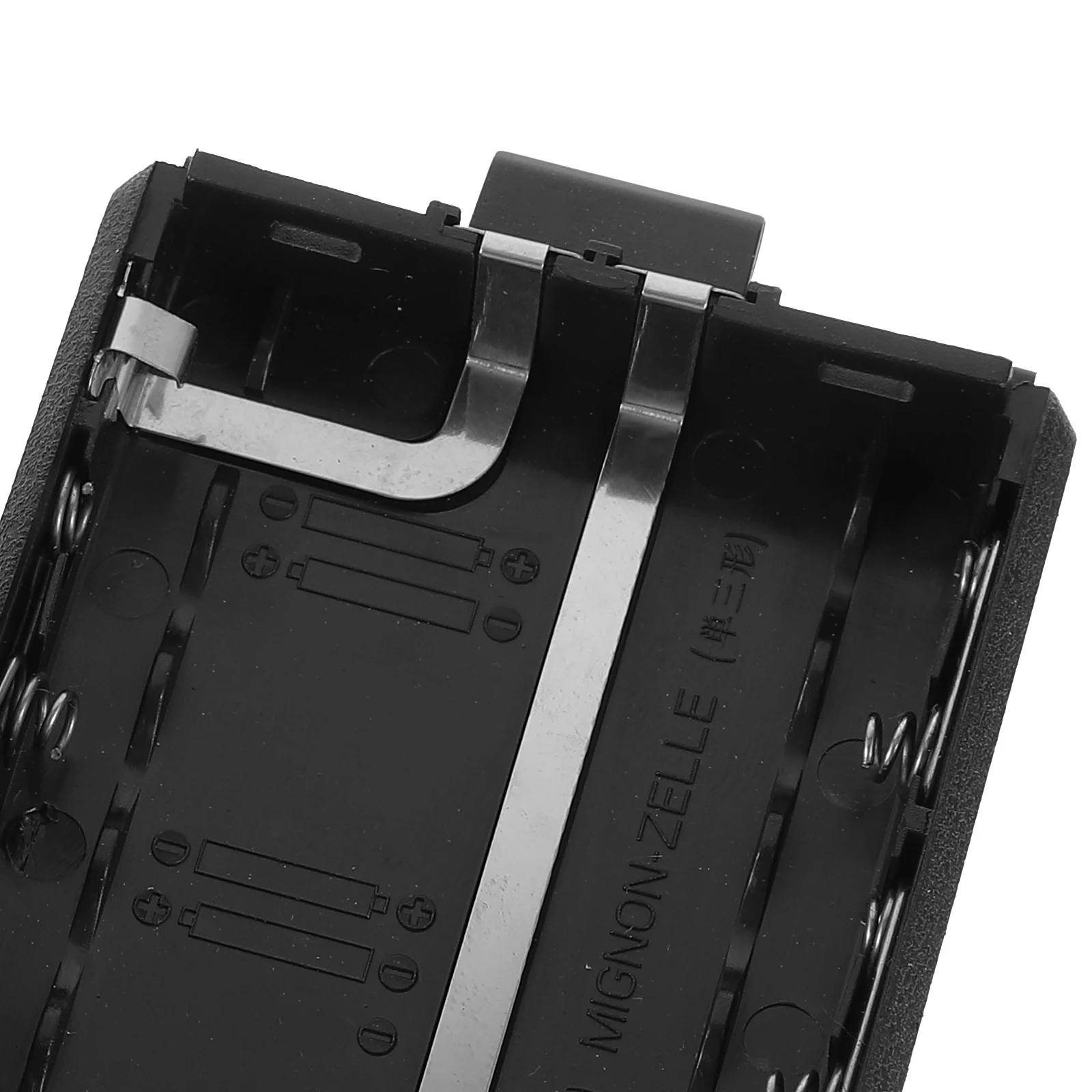 

Box Holder Black for 6 X 1.5V Aa Batteries Lightweight Portable Case with Cap Wire Connector Two Wires Holder