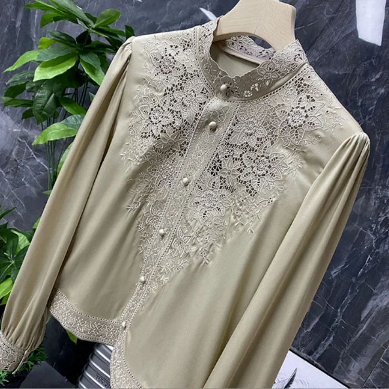 Renaissance Style Slim Short Blazer 2023 Women Flower Printed Half High Collar Fashion Casual Blazer Plus Size Buttonless Jacket