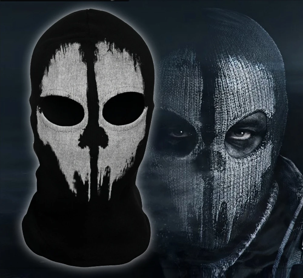 Ghost Style Skull Balaclava Tactical Cotton Face Mask For Military Cosplay Motorcycle Skiing Call Of Duty Halloween Party Gear