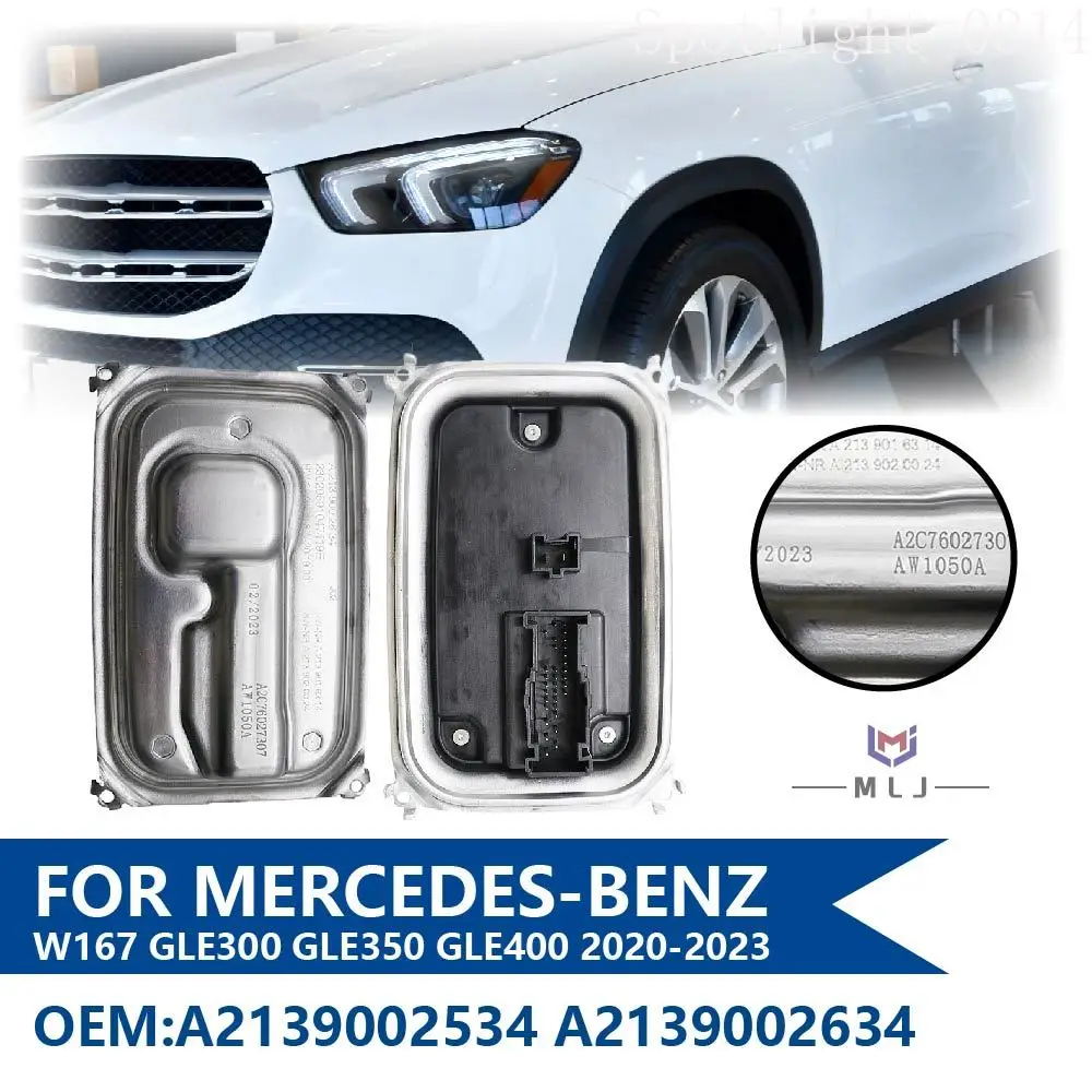 

A2139002834 A 213 900 28 34 Модуль балласта светодиодных фар для Mercedes-Benz W177 W253 W213 W167 CLA200 2022 года выпуска, 02734