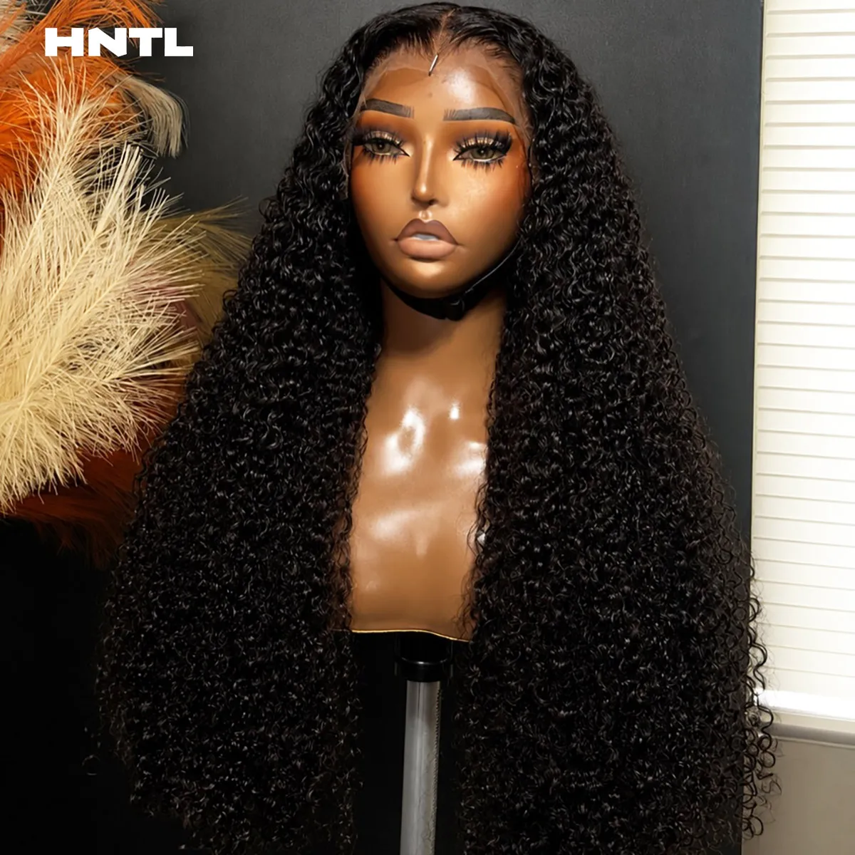 Natural Black Pixie Curly 13x6 HD Transparent Lace Front Wig 100% Human Hair 360/13x4 Glueless Curly Wigs 350 Density Wear & Go
