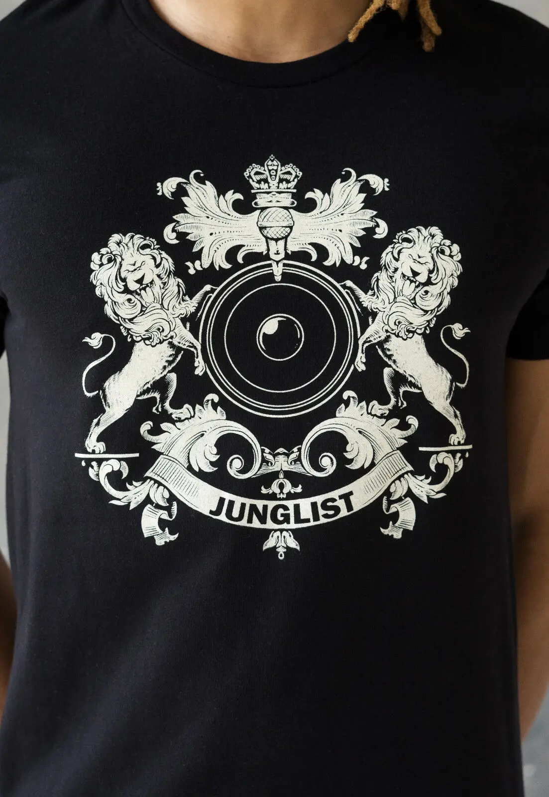 Junglist T Shirt Neurofunk Jungle DnB DJ Amen Drum and Bass n Mens