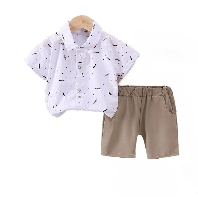 

New Summer Baby Boys Clothes Kids Clothing Suit Children Short Sleeved Shirt Shorts 2Pcs/Sets Infant Outfits Toddler Tracksuits