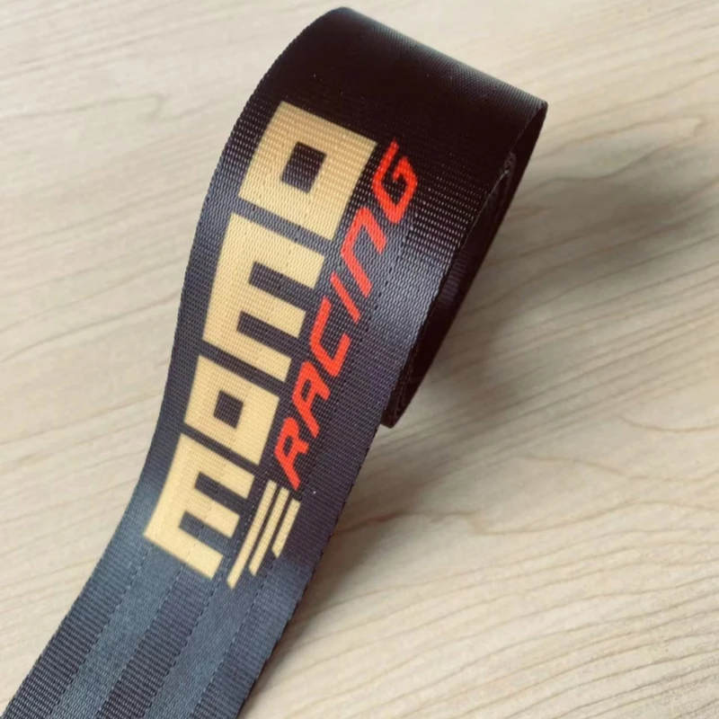 

3.6 Meters Fashion Brand Car Seat Safety Belts Strengthen Seat Belt Webbing Racing Car Modified Seatbelt Car Belts Accessories