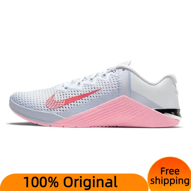 Nike Metcon 6 Football Grey Arctic Punch Women's Sneakers shoes AT3160-001 With Original Box