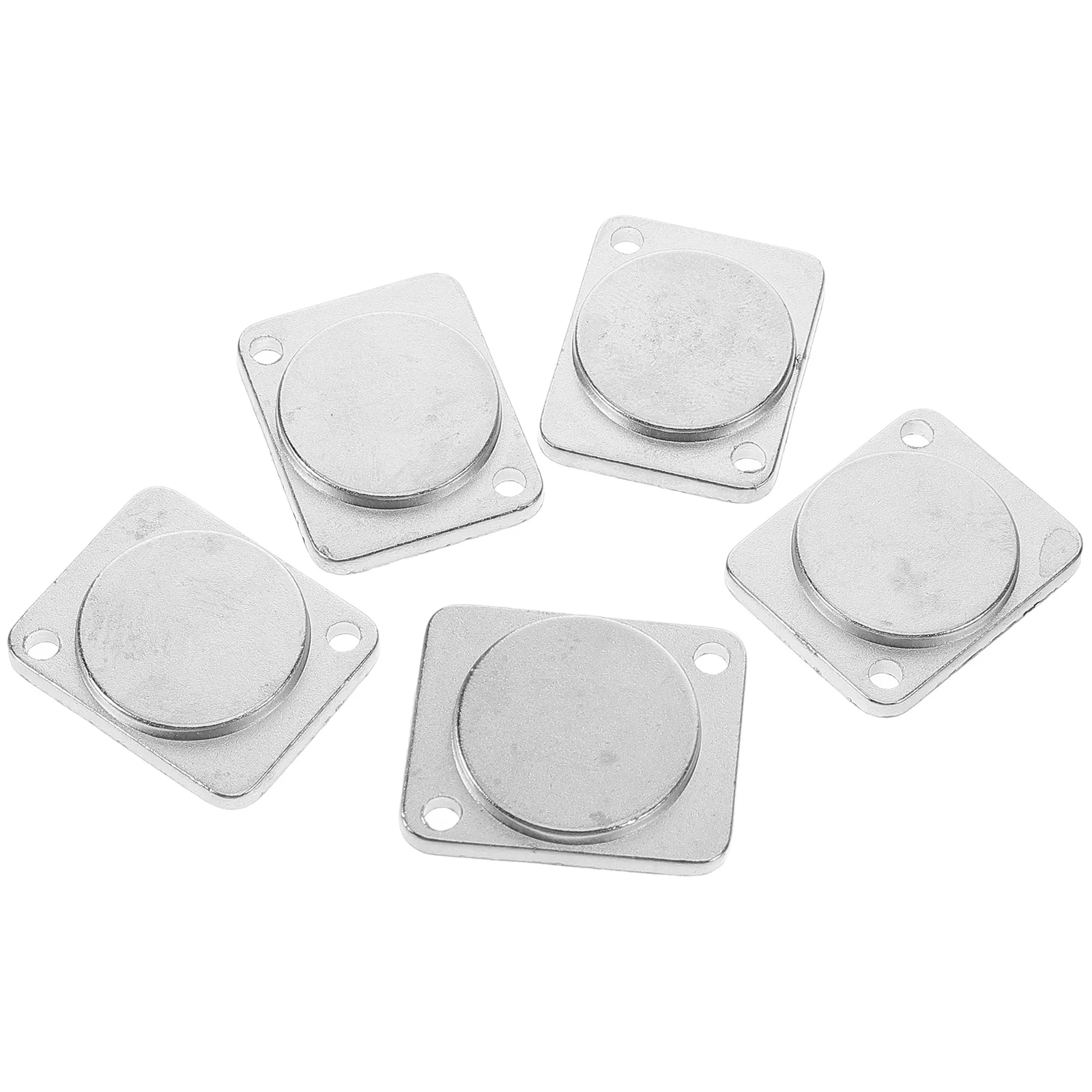 

5pcs Blank Panel Cover Metal Chassis Mount For Electrical Outlet Easy Installation Space-Saving Cable Management Universal