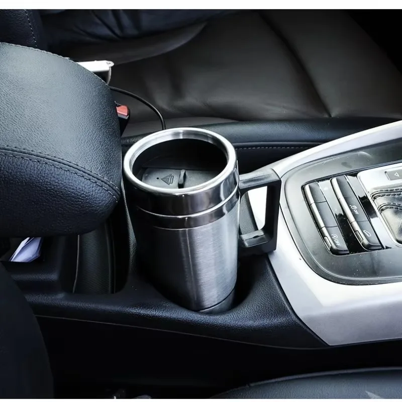 Для кемпинга, путешествий, чайник с электрическим подогревом, автомобильный чайник из нержавеющей стали, 12 В/24 В, 300 мл, автоаксессуары, чашка с подогревом автомобиля