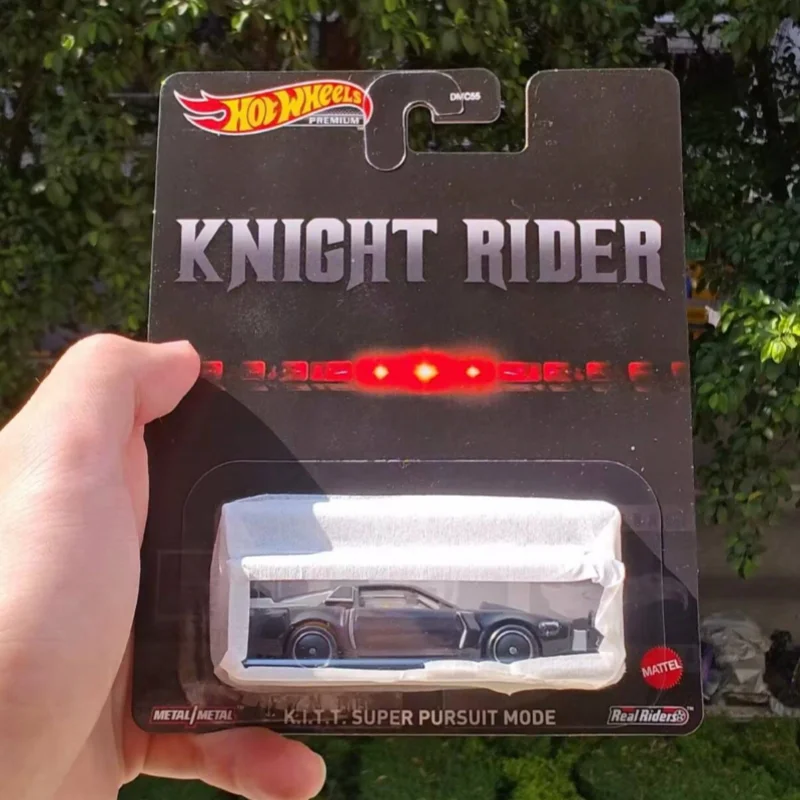

New Hot Wheels Knight Rider K.I.T.T. Black #83 Pop Culture K.I.T.T Hxd63 Retro Entertainment K.I.T.T 1/64 Diecast Model Car Toy