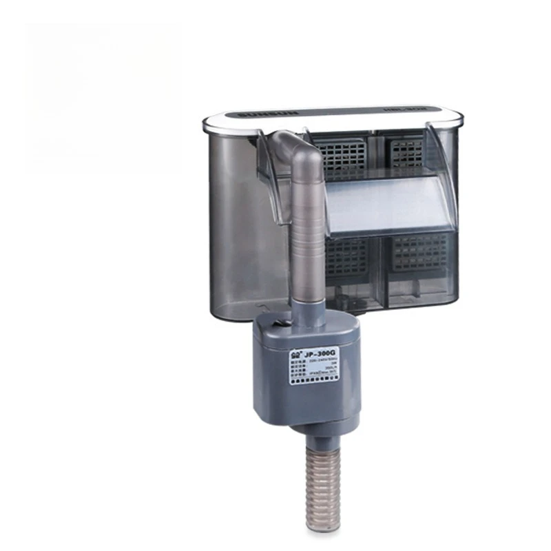 

Fish tank filter, aquarium wall-mounted waterfall three-in-one with oil removal film HBL