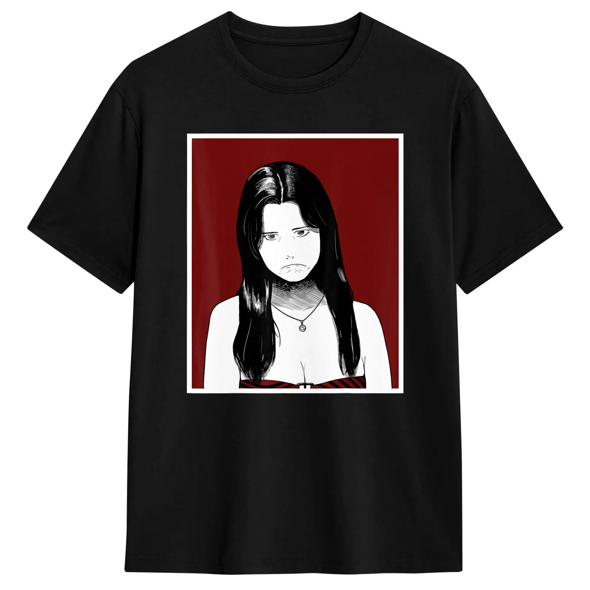 Scary Freaky Obsession Manga Girl T Shirt Summer  Trending T Shirts Male Cotton O-Neck Plus Size 5XL Clothes Short Sleeve Tshirt