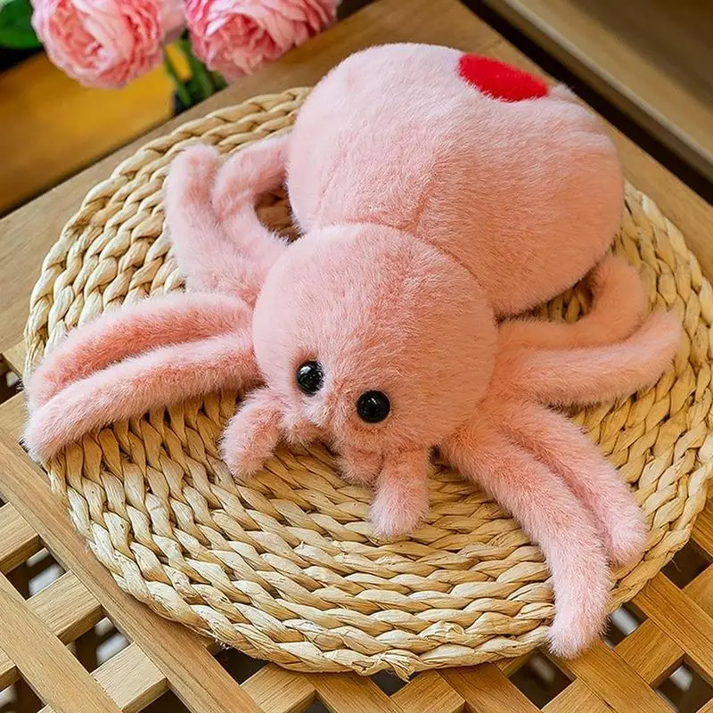 Aranha travesseiro de pelúcia para crianças boneca dos desenhos animados bicho de pelúcia brinquedo travesseiro PP algodão enchimento suprimentos de decoração para sala de estar