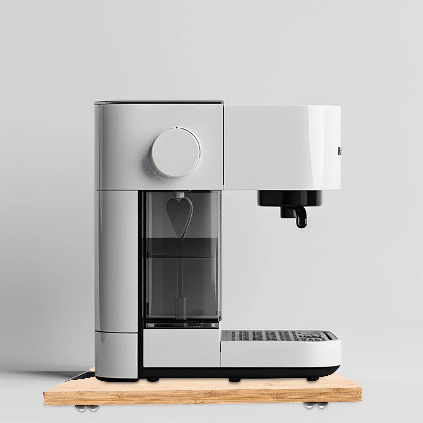 

Compact Bamboo Coffee Maker Sliding Tray Portable Kitchen Counter Appliance Slider Easy Glide Tray for Grinder