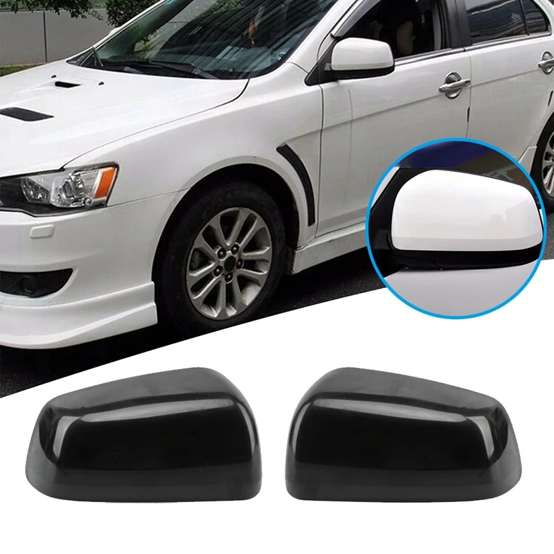 New-Car Rearview Mirror Cover Side Mirror Case For Mitsubishi Lancer EX 2009 2010 2011 2012