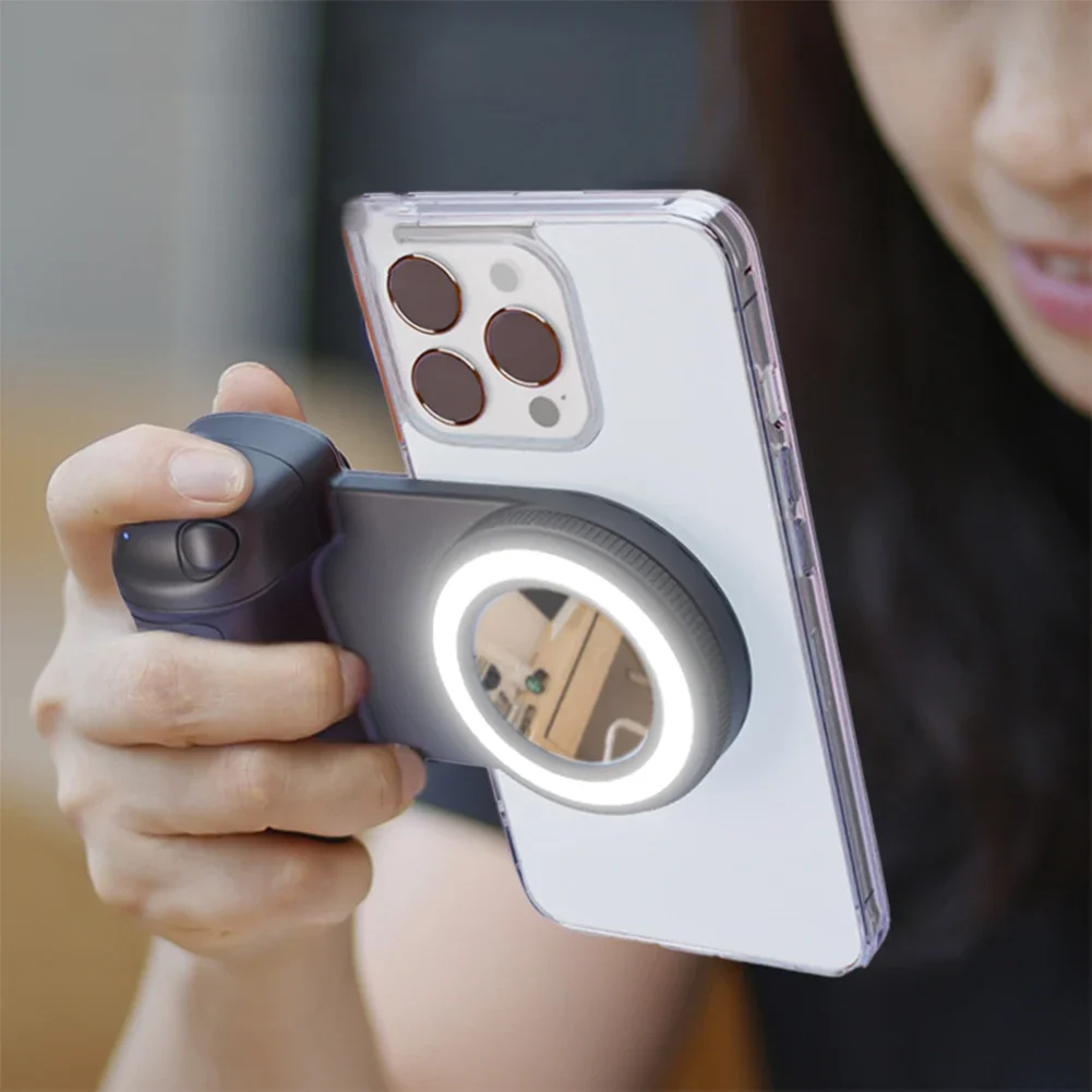 

For Magsafe Photo Grip Bluetooth Selfie Handle Camera Photo Stabilizer with Fill Light for Iphone Android