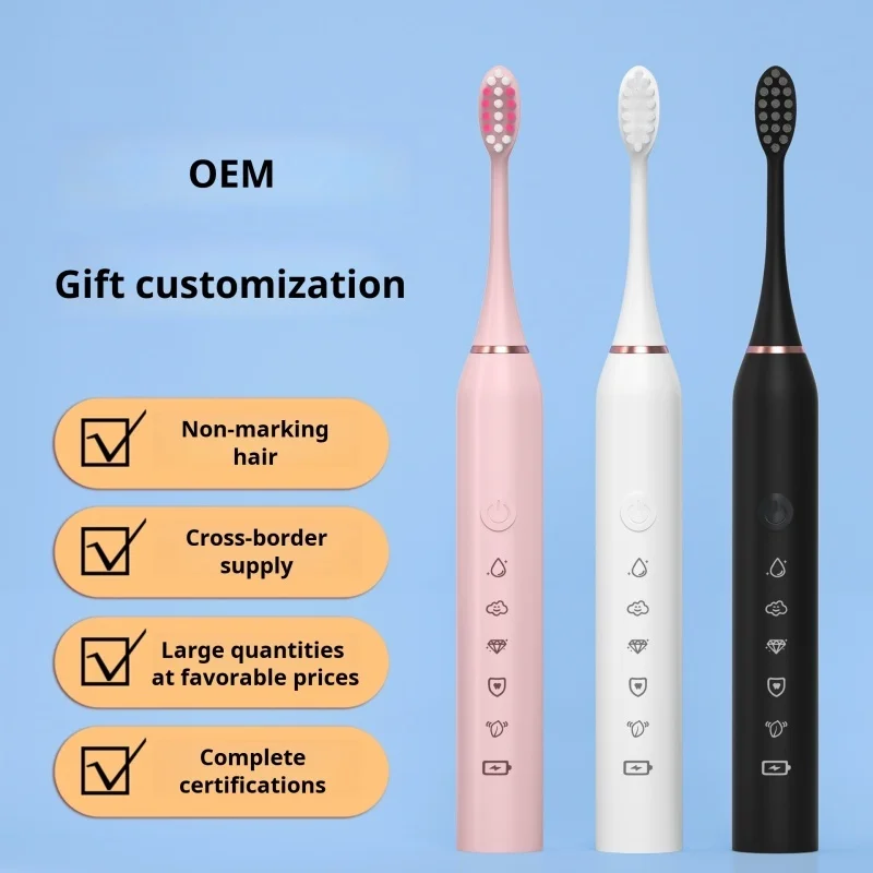 Smart Portable Home Electric Toothbrush Soft Bristle Rechargeable Smart Toothbrush