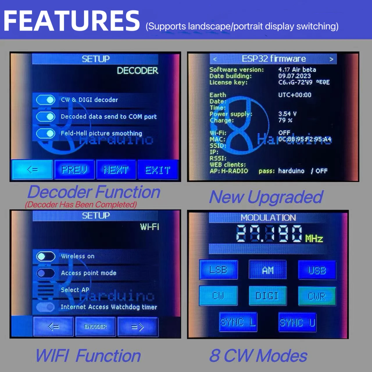 ATS Decoder Pocket Si4732 ricevitore Radio Full Band FM RDS AM LW MW SW SSB DSP con codice registrato ufficiale 4.17