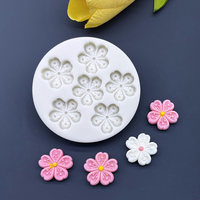 Flower Sakura Silicone Sugarcraft Mold Resin Tools Cupcake Baking Mould Fondant Cake Decorating Tools