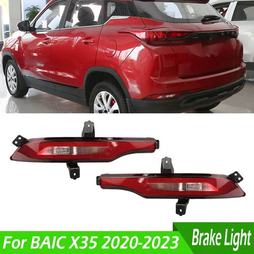 Para BAIC X35 2020 2021 2022 2023 luz de parachoques trasero de coche Reflector luz de freno de advertencia lámpara antiniebla trasera luz antiniebla lámpara diurna