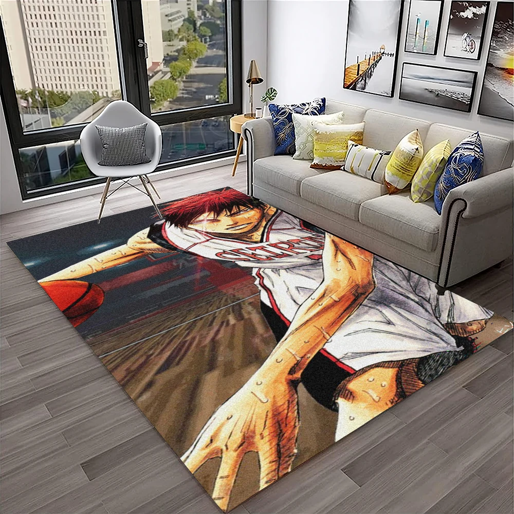 

3D Anime Kuroko's Basketball Cartoon Carpet Rug for Home Living Room Bedroom Sofa Doormat Decor,kids Area Rug Non-slip Floor Mat