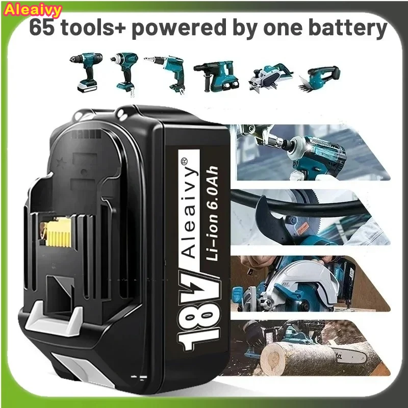 

6000MAh 18V Battery for Makita Power Tools Replacement Accessories BL1860 BL1850 18v Li-ion Rechargeable batteries Pack charger