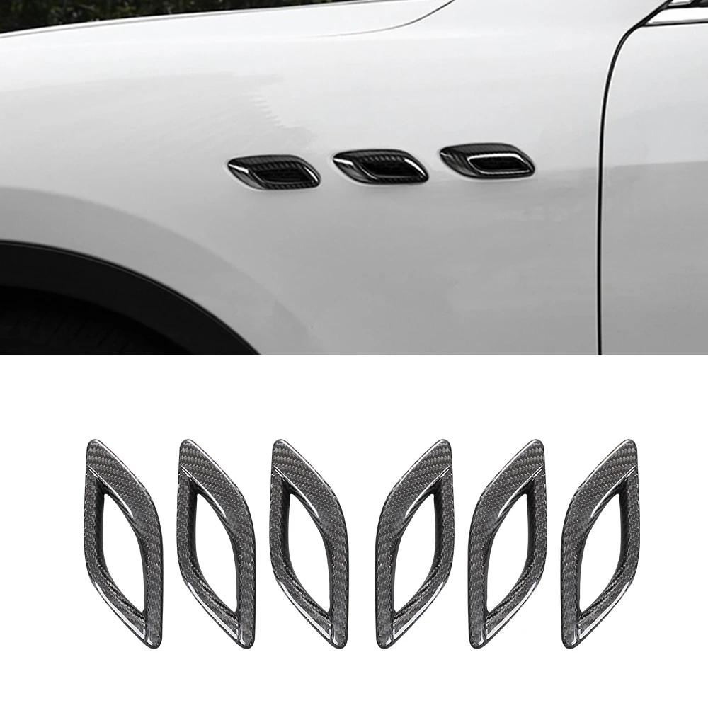 

Real Carbon Fiber Air Vent Side Fender Cover Trim for Maserati Quattroporte 2013up