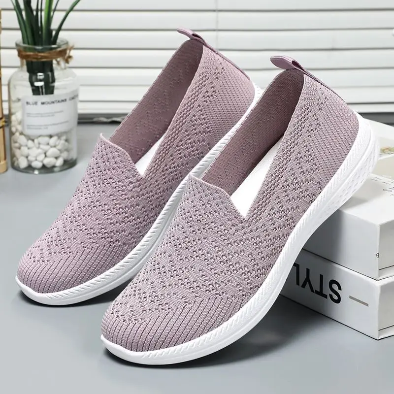 Shoes Women Sneakers Mesh Breathable Comfort Mother Soft Solid Color Fashion Female Footwear Lightweight Shoes for Women