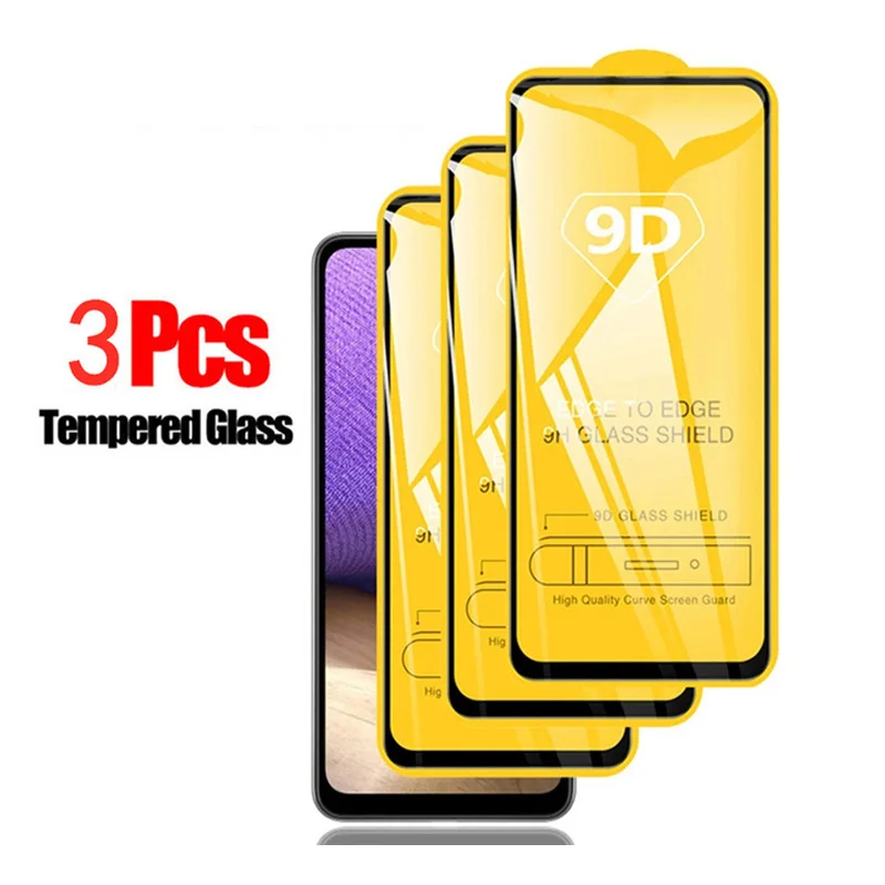 

3PCS 9D Tempered Glass For Vivo S1 V11 V17 V20 Pro V15 V11i V17 Neo V19 V21 V21E V9 Y11 Y11S Y12 Y12A Y12S Y15A Y15S Protector