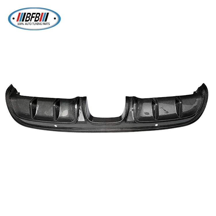 ناشر الشفة الخلفية من ألياف الكربون الجافة الحقيقية 718 الناشر المصد الخلفي لبورشه 718 بوكستر كايمان 2016-2018 #2