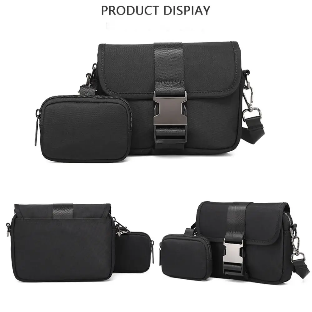 

Oxford Cloth Men's Messenger Bag Large Capacity Japanese Style Waterproof Shoulder Bag Casual Anti-Splash Water