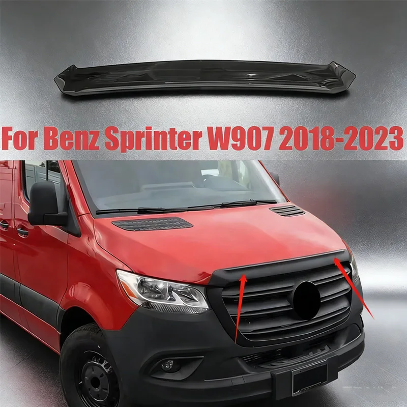 

Для Mercedes-Benz Sprinter W907 2018-2023: Защитный дефлектор капота от камней и песка