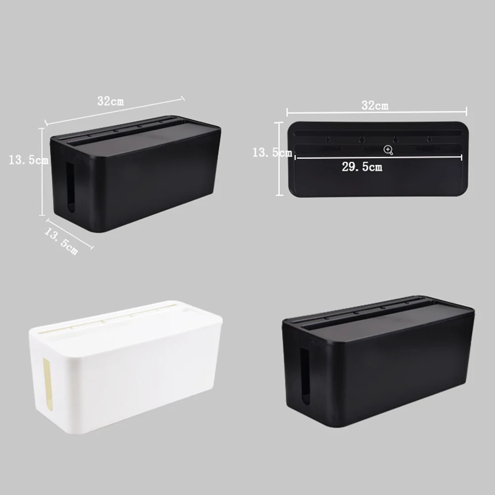 Проволока белого цвета среднего размера для домашнего офиса, кухни, ванной комнаты, пластиковый органайзер для кабеля, контейнер для кабелей, ящик для хранения, бытовой