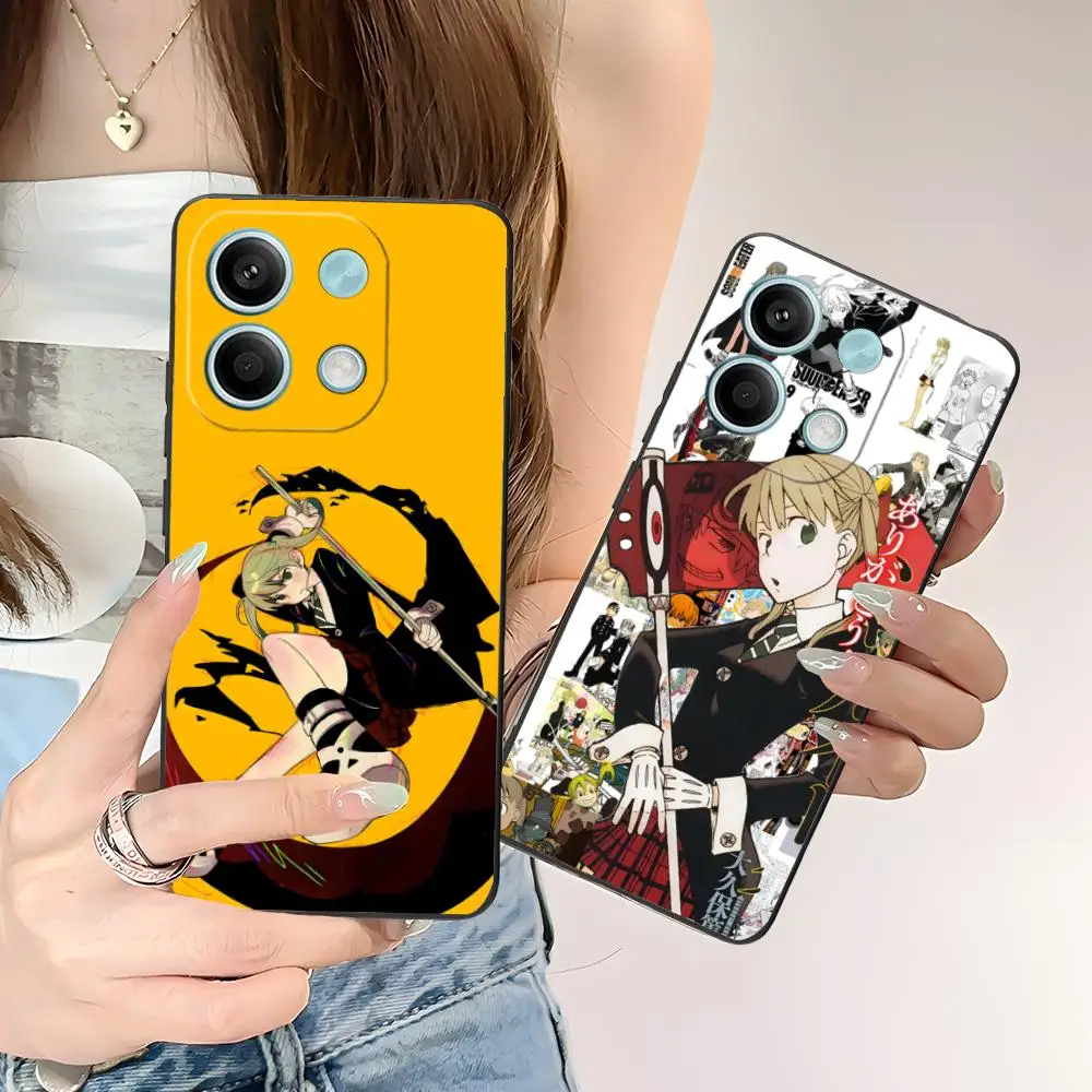 

Soul Maka Albarn Phone Case for POCO M6 M5 M4 M3 X7 X6 X5 X4 X3 F6 F5 F4 Pro GT 5G Colour Printing Luxury Cellphones Smartphone