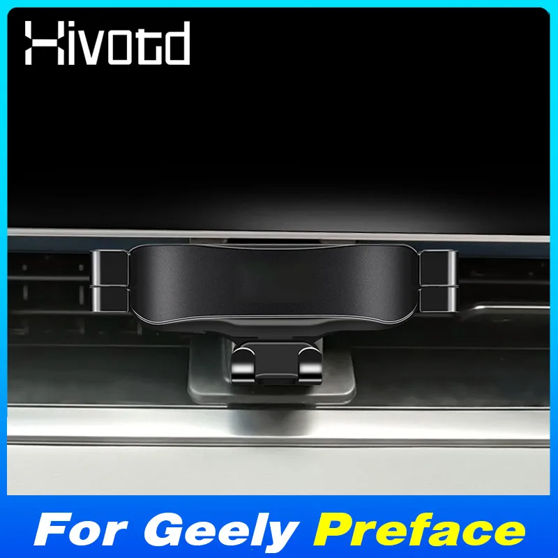 

Rotatable 360 Degree Car Phone Holder Firmly Auto Vent Support Stand For Geely Preface 2020-2023 Automotive Interior Accessories