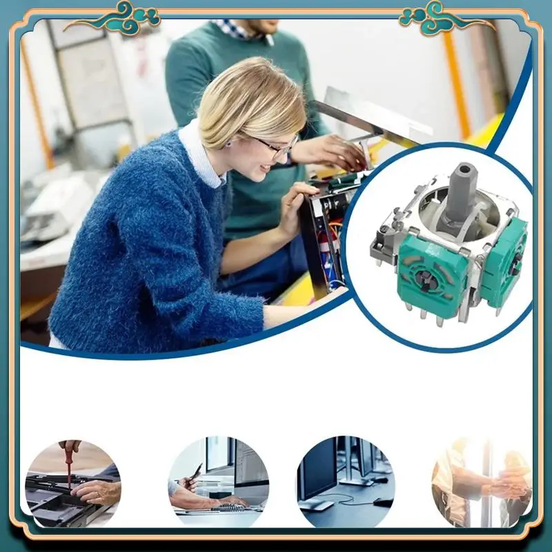 (ใหม่)-10PCS 3D Analog จอยสติ๊กสําหรับ SWITCH Pro Game Controller จอยสติ๊ก Grips Sticks Potentiometer อะไหล่ซ่อม