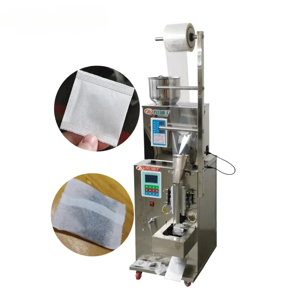 Máquina de procesamiento de cápsulas de té pequeñas y baratas, máquina envasadora de bolsas de té de plástico/nylon/papel de filtro, DL-6CND-16