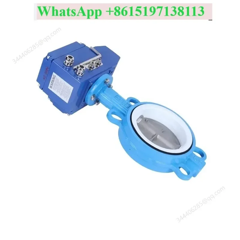 D971X-16Q Electric Ductile Iron 304 Stainless Steel Clip Butterfly Valve D971F-16Q Wafer Type