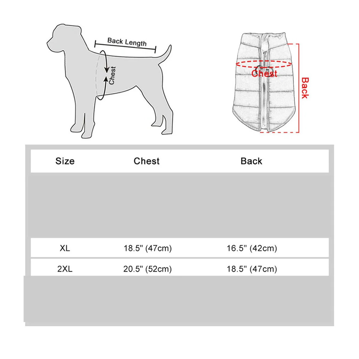 AT16 Warm Winter Dog Vest Clothes Thick Cotton Pet Clothing Autumn Winter Dog Jacket Coat Outfit for Small Medium Large Dog B