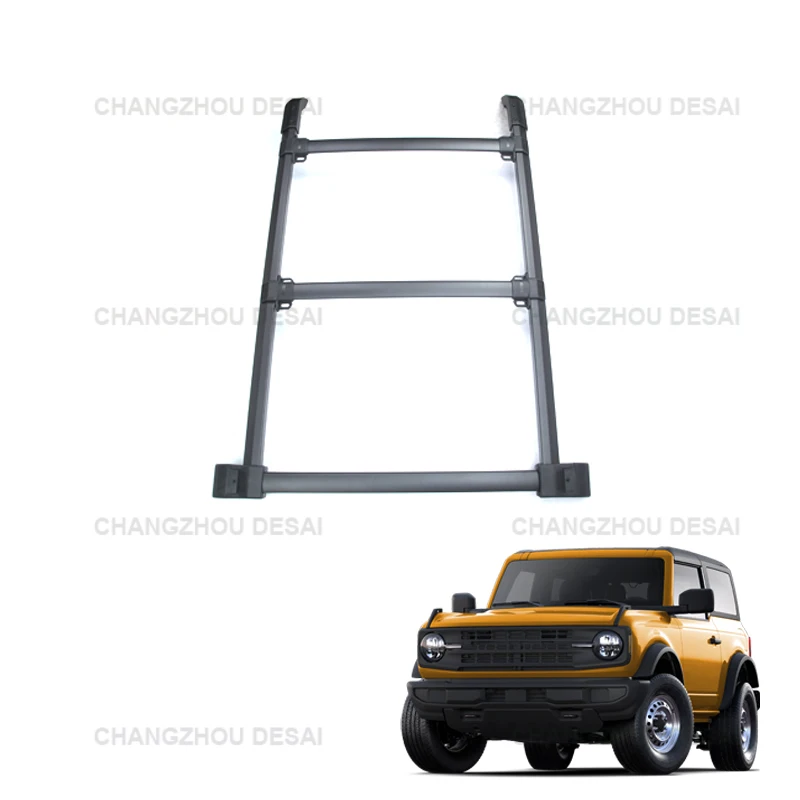 Car Exterior Accessories High-Quality Aluminum Alloy Roof Rack Hard Top Luggage Rack for Ford Bronco 2021 2022 2023