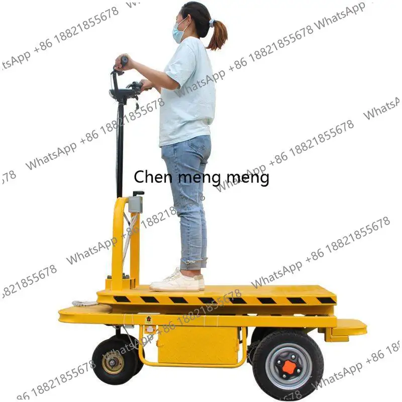 Electric Lifting Breeding Observation Cart Aquatic Flatbed Cart Observation Hand-Pushed Transport Heavy-Duty Battery Cart 4