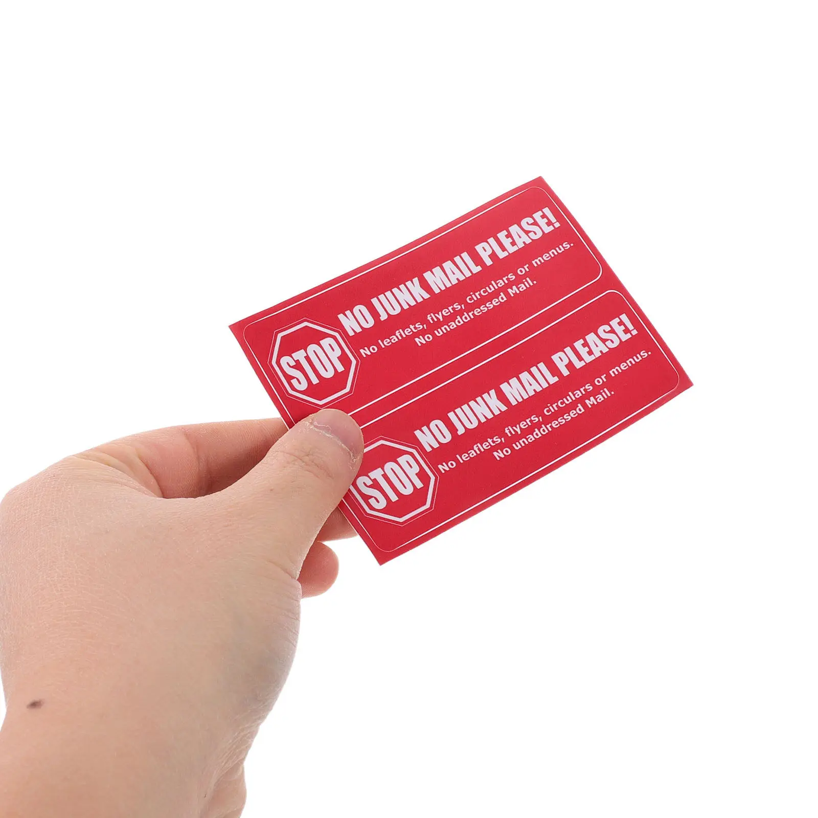 

8Pcs Mailbox Warning Sticker Peel Stick Waterproof No Junk Mail Reminder Sign Outdoor Home Business Anti Advertising Decal