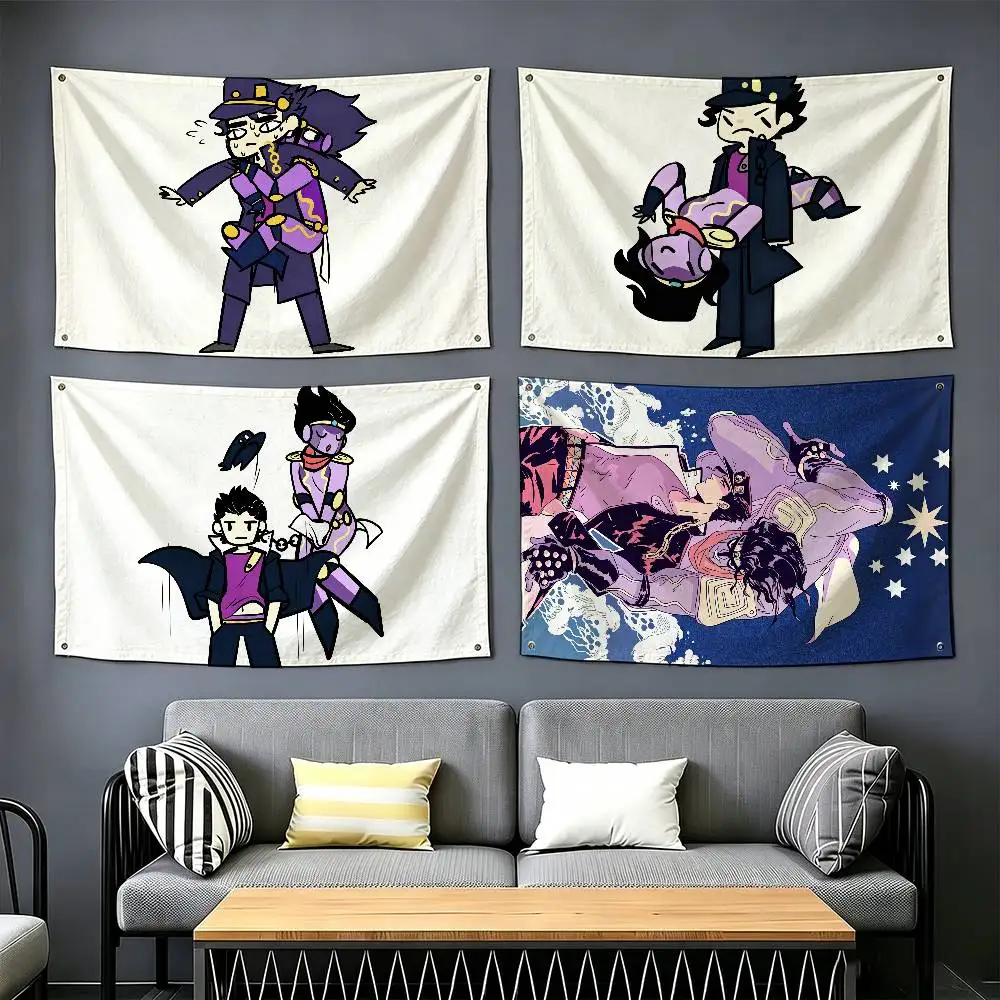

Cartoon Characters Jotaro Kujo Flags Suitable For Party Club Outdoor Interior Wall Decoration Banner Fans Gift