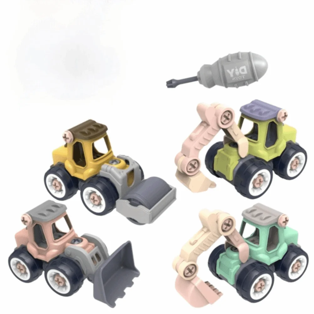 Removable Screw Assembly DIY Disassembly Engineering Car Children Gits Disassembly Function Removable Engineering Vehicle