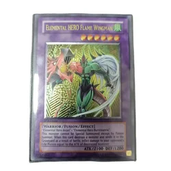 Yu Gi Oh Ultimate Rare  TLM-AE035/Elemental HERO Flame Wingman  Children's Gift Collection Card Toy (Not original）