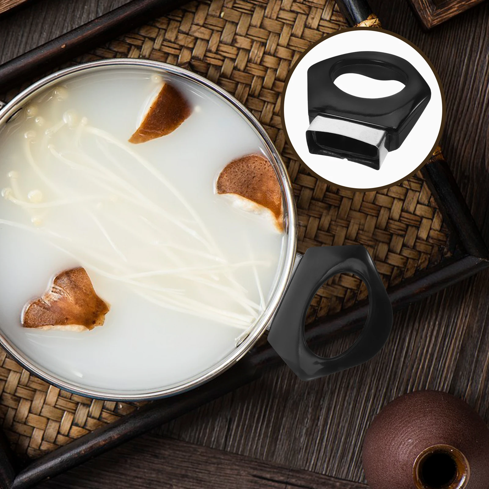 

2pcs Japanese Design Pot Side Replacement Sturdy Universal Cookware Handle Anti Scald Short Side For Pressure Cookers Woks