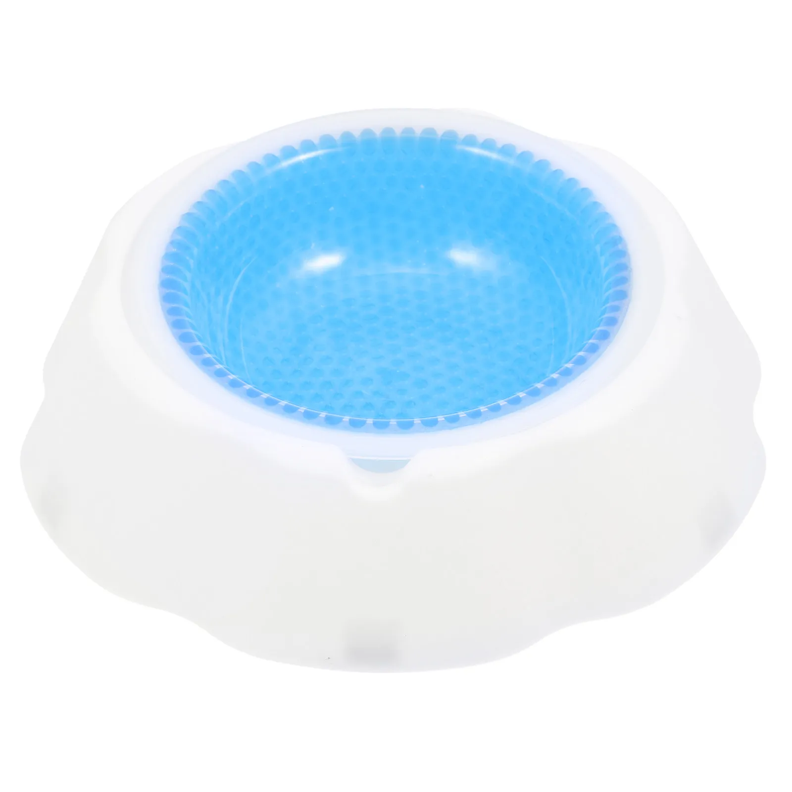 

Dog Cooler Bowl Pet Food Holder Summer Puppy Bowl Condensate Beads Design Pp Material Easy Clean Smooth Surface Long Serving
