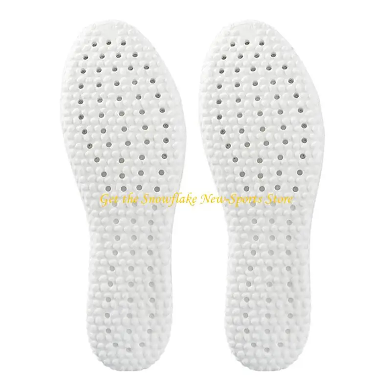 E56D Warm Feet Thermal Insoles Archs Support Soft Feet Insoles Highly Elastic Breathable Cotton Insoles for Women and Men
